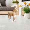 DIY Drawing Wooden Horse Handmade Painting Horse Figure Blank Animal Figurine  Home Decoration