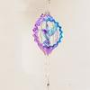 Hummingbird Wind Chime Colorful Rotating Metal Spinner for Garden Decor Outdoor Hanging Ornament Soothing Patio Windcatche