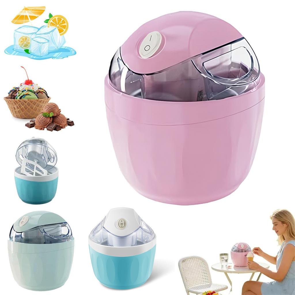Small Ice Cream Maker Just 15 Minutes Personal Gelato & Sorbet Machine One-Touch for Homemade Frozen Treats Everyday Kitchen Use
