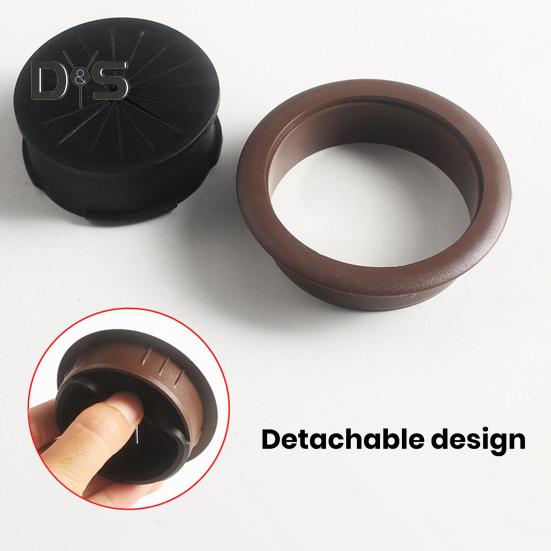 Computer Desk Threading Hole Cover Plate Rice-shaped Round Desk Hole Desktop Opening Wire Buckle Cover Plastic Decorative Cover