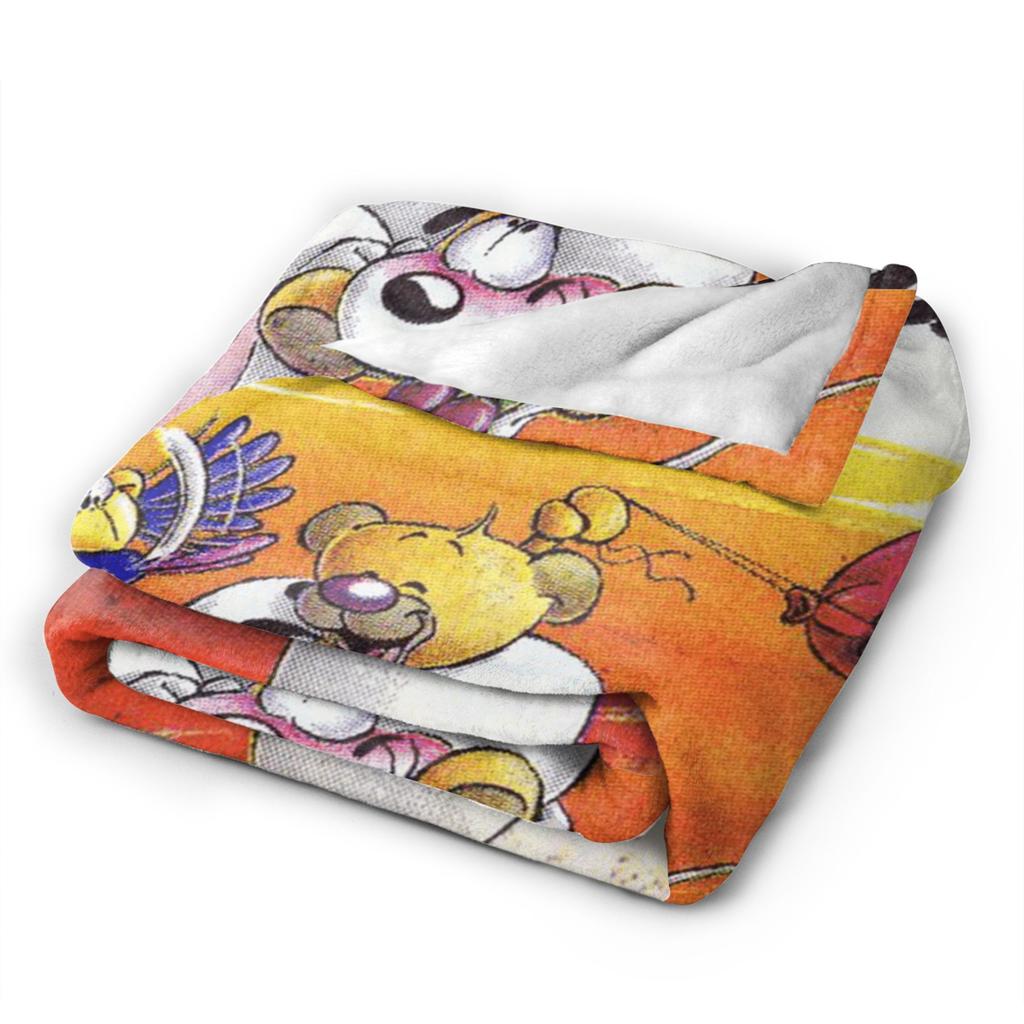 Super Warm BlanketBoy Girl Airplane Travel Diddl Cartoon Bedding Throws Flannel Bedspread For Street Trend Sofa Bed Cover