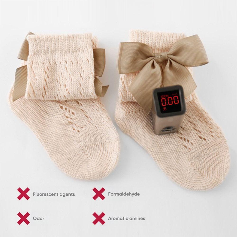 Thin Kids Calf Socks Bowknot Children's Long Stocking Creative Summer Stockings  0-5 Year Old