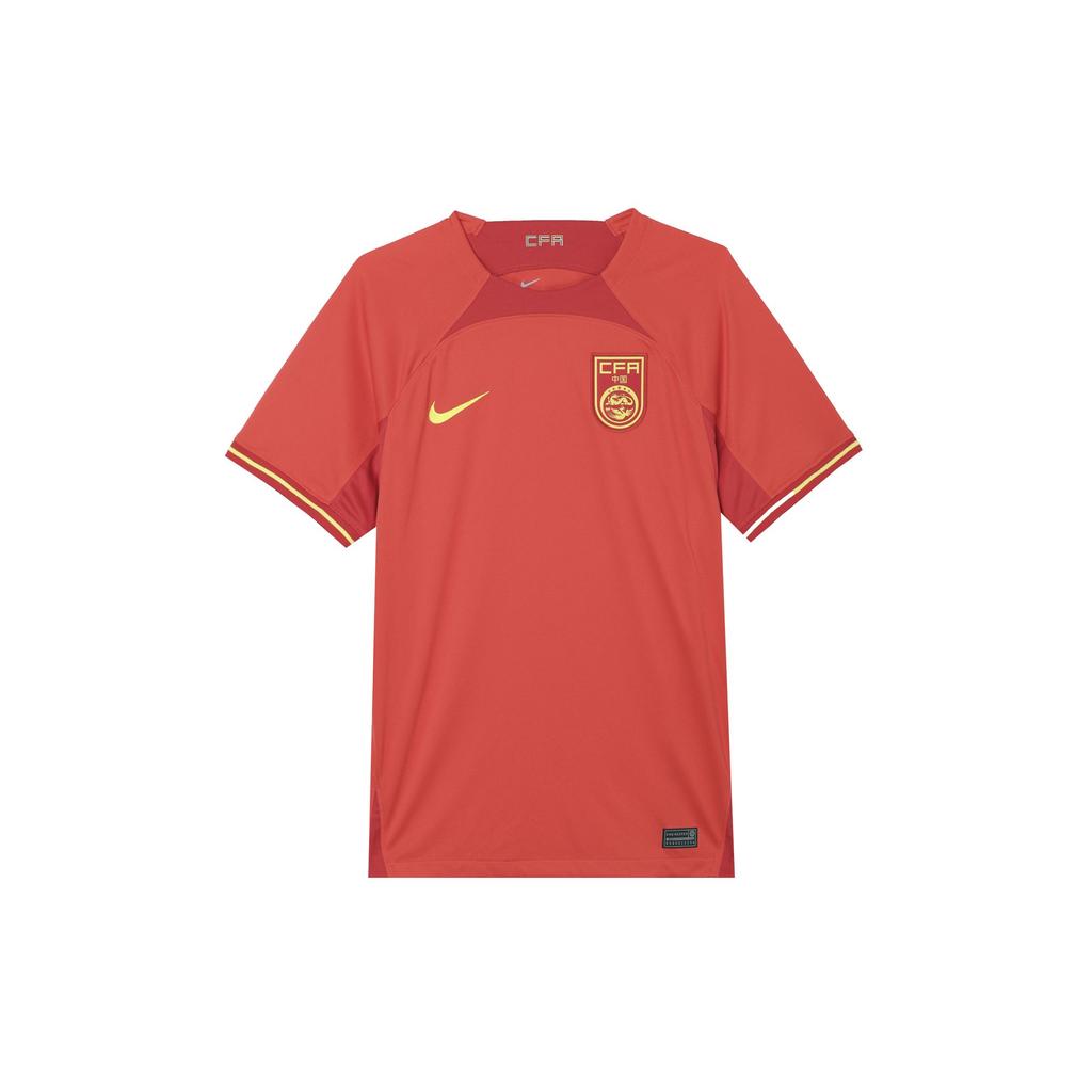 Nike Dri Fit Soccer Jerseys Men's Red Moderate Straight Fit DN0708-696