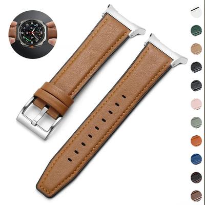 Hybridrem i läder och silikon för Samsung Galaxy Ultra(2025) Watch 8 40/44mm Smartklocka Armband för Galaxy Watch Ultra 47mm 8Class