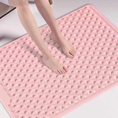 Faltbare Fußmassagematte, rutschfest, verschleißfest, gegen Ermüdung, doppelseitiges Silikonkissen, tragbares Fußreflexzonenmassage-Pad