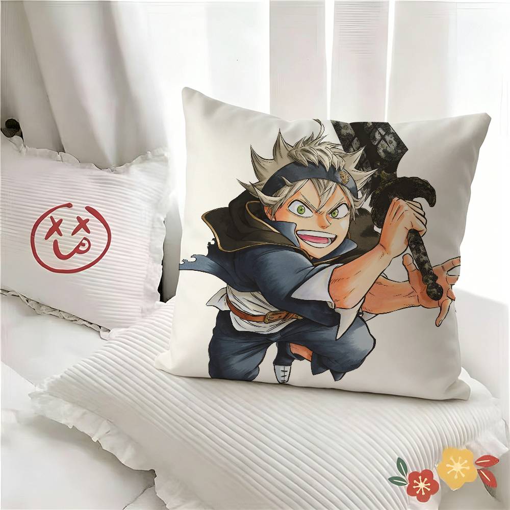 1pc Black Clover Asta Anime Pillow Case Fashion Square Pillowcase Bedroom Sofa Room Ins Decoration Leisure