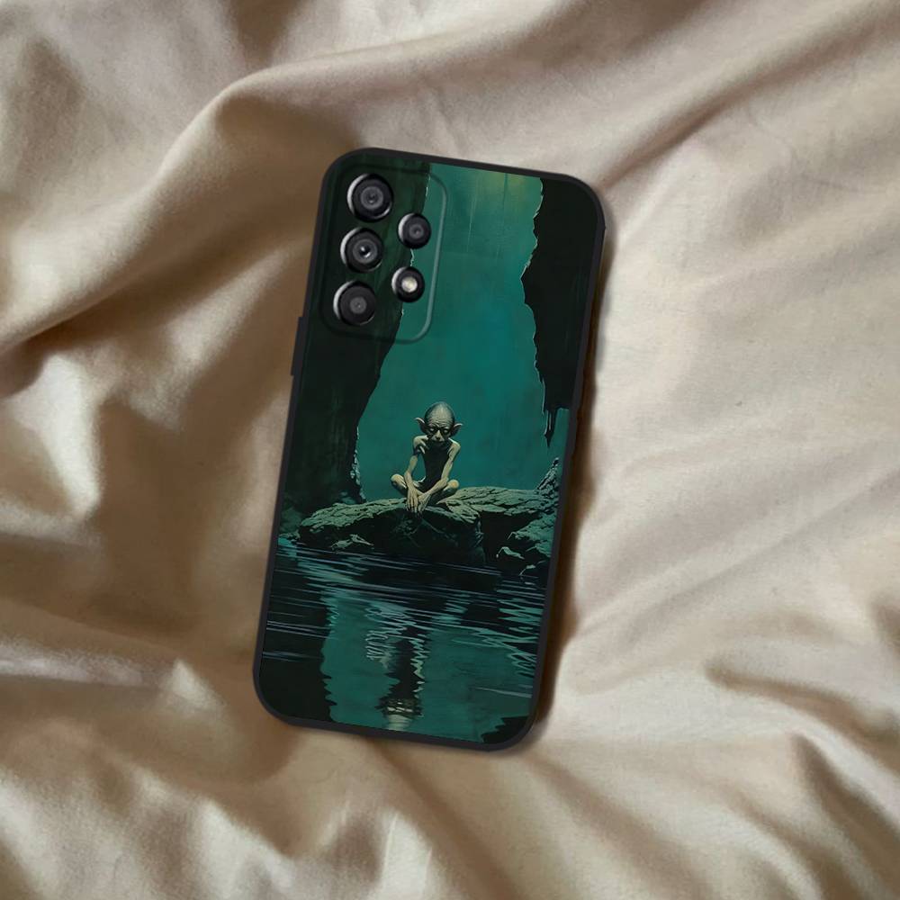 The R-Rings Gollum-S Of L-Lord Phone Case For Samsung Galaxy A20,A21s,A22,A31,A32,A52,A53,A72,73,A80 Soft Black Cover