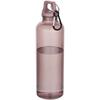 750 Ml RCS-certified Recycled Plastic Water Bottle with Carabiner "Oregon" Dusty Pink