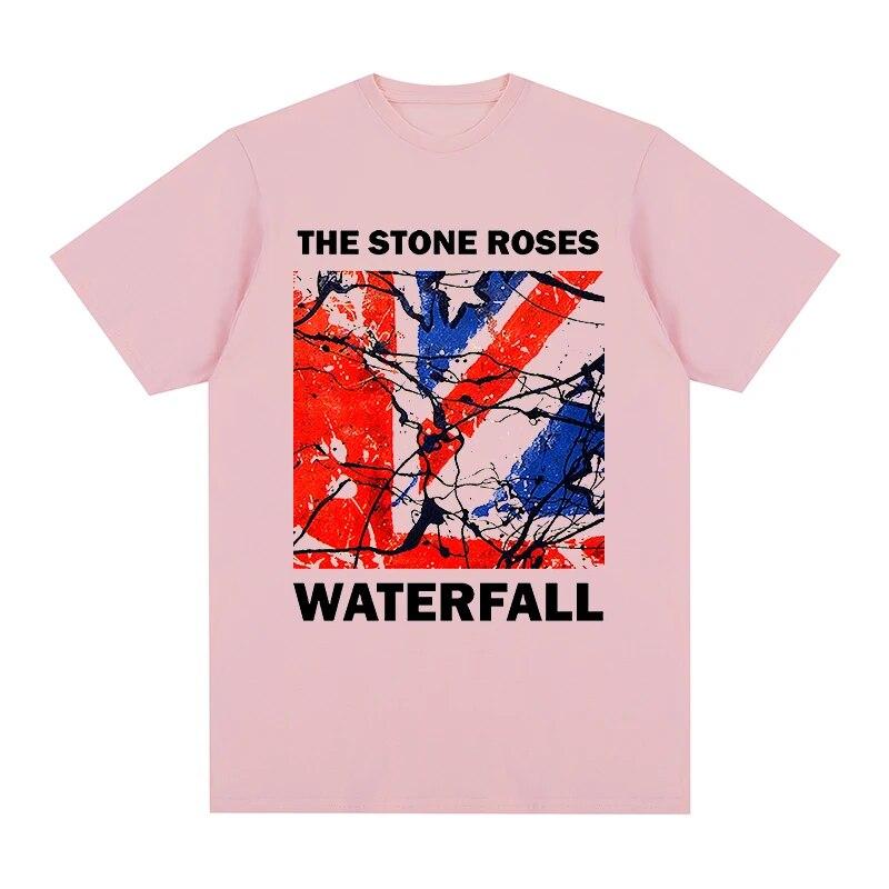 the stone roses waterfull T-shirt Cotton Unisex T shirt New TEE TSHIRT Womens Tops