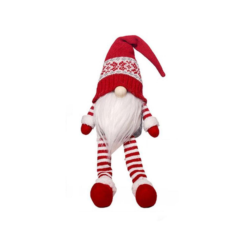 Kawaii Christmas Faceless Gnome Doll Cartoon Long Old Man Doll Knitted Christmas Doll  Office