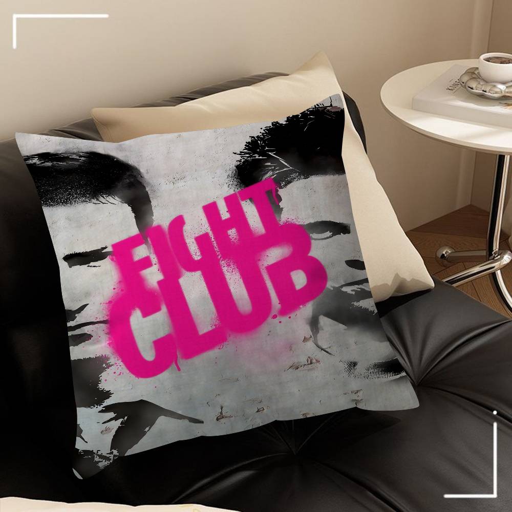 Movie Fight Club Brad Pitt Boxing Personalized Pillow Cover Kids Bedroom Wild Party Decor Pillowcase Kid Birthday Shower Gift