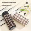Compact 316 Stainless Steel 5D Embossed Mini Thermos Cup
