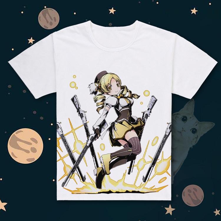 Anime Puella Magi Madoka Magica 3D Print T Shirt Women Men Akemi Homura Kaname Madoka Cosplay Short Sleeve Graphics Tees