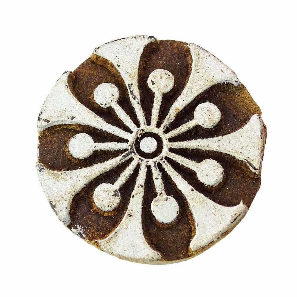 Floral Indian Scrapbook Stempel Holz Druckblock Kunst braun Briefmarken für