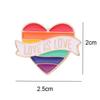 Creative Six-Color Rainbow Bridge Brooch - Peace Alloy Enamel Pin for Denim Bags