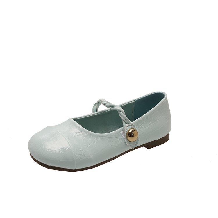 Flat French Bow Mary Jane Single Shoes Women's Shoes 2025 New Spring and Summer with Skirts Mary Jane Evening Shoes