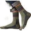 Herren Herbst Winter 100% Baumwolle Antibakteriell Geruchshemmend Dicke Frottee Crew Socken mit Fleece-Futter, Schweißabsorbierend und Warm