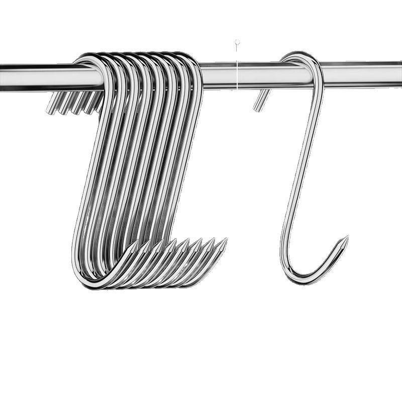Stainless Steel S-Shaped Hook for Drying Sausage, Roast Duck, Fish, Bacon, and Meat