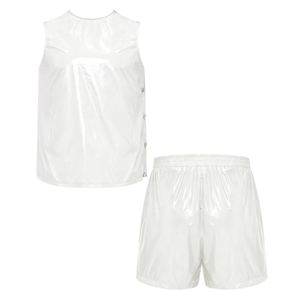 Traje de Sudoración Impermeable para Hombre S-3XL Top sin Mangas y Boxer con Cierre Lateral Ropa Deportiva Adaptativa para el Cuidado de Personas con Discapacidad