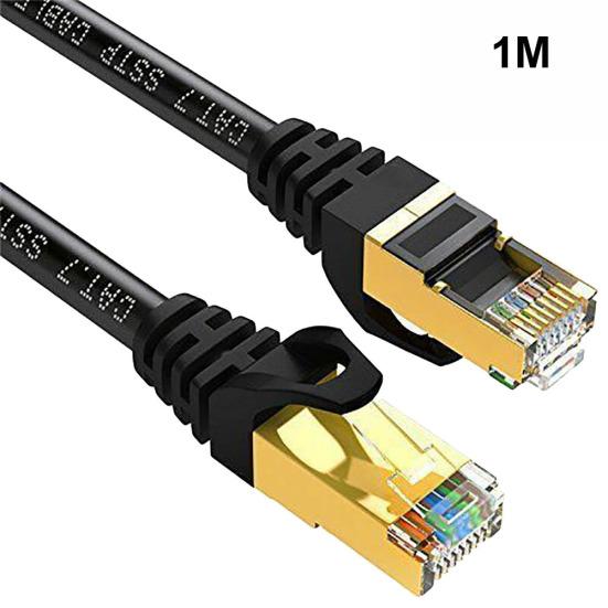 Cat 7 U/FTP Shielded 10Gbps Ethernet Gold Plated RJ45 Network Patch Cable Cord