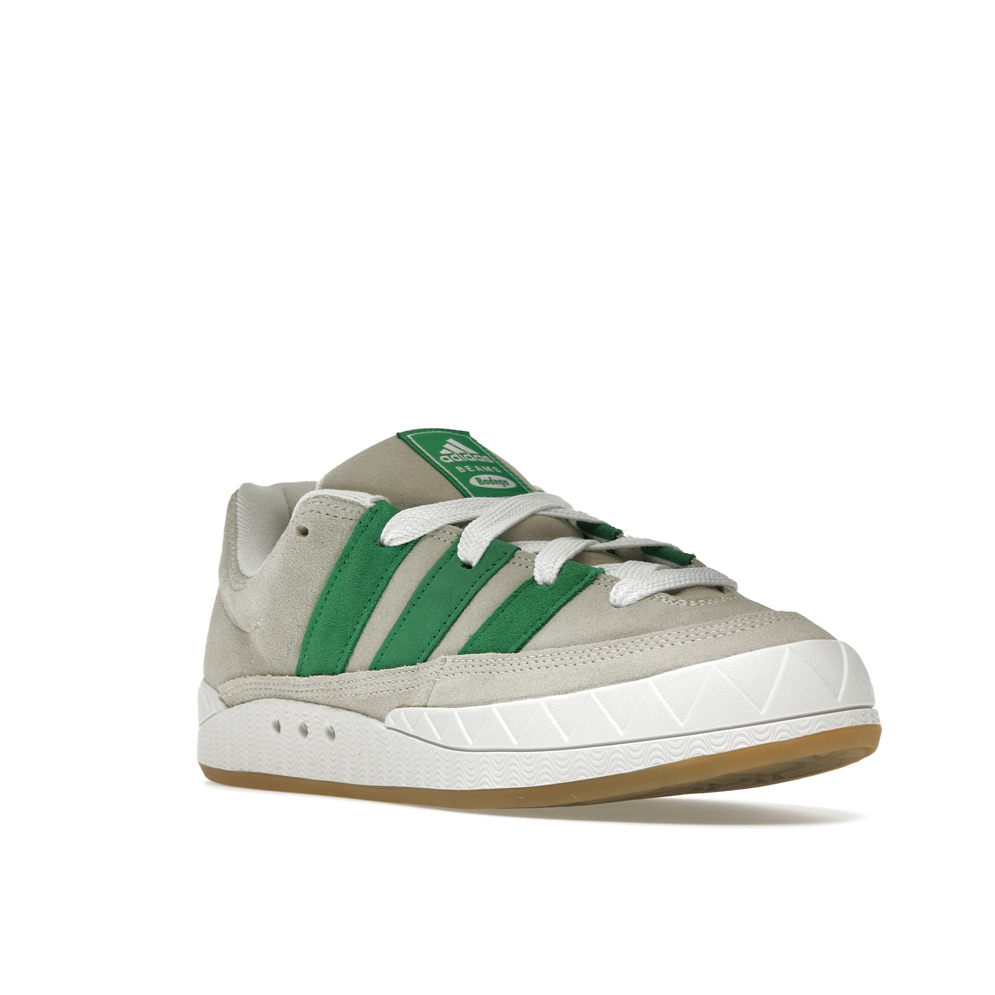 Bodega x BEAMS x adidas Adimatic Easy Ivy Унисекс Кроссовки Кремовый Молочно-белый — фото 2