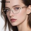 Mode Ultra Licht Metaallegering TR90 Optische Myopie Brillen Trendy Op Sterkte Dames Myopie Brillen Presbyopie Kortzichtig
