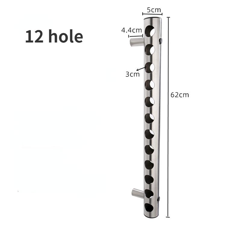 Stainless Steel Wall Mounted Wine Rack
