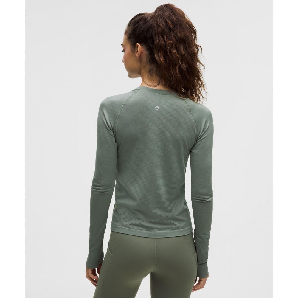 Lululemon Swiftly Tech Long Sleeve Shirt 2.0  Waist Length Willow Leaf Willow Leaf