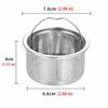 2PCS 7.6*6.6*4cm Deep Cup Basket Strainer 304 Stainless Steel Sink Drain Strainer  For Kitchen
