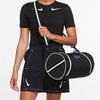 Nike Heritage Polyester Portable One Shoulder Crossbody Gym Bag Large Unisex Black DR6261-010