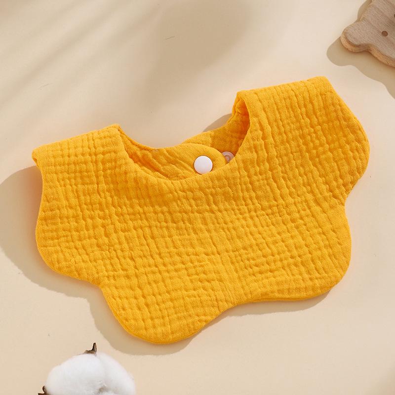 Korean Style Pure Cotton Baby Bibs – Petal Design, Class A Drool Bibs