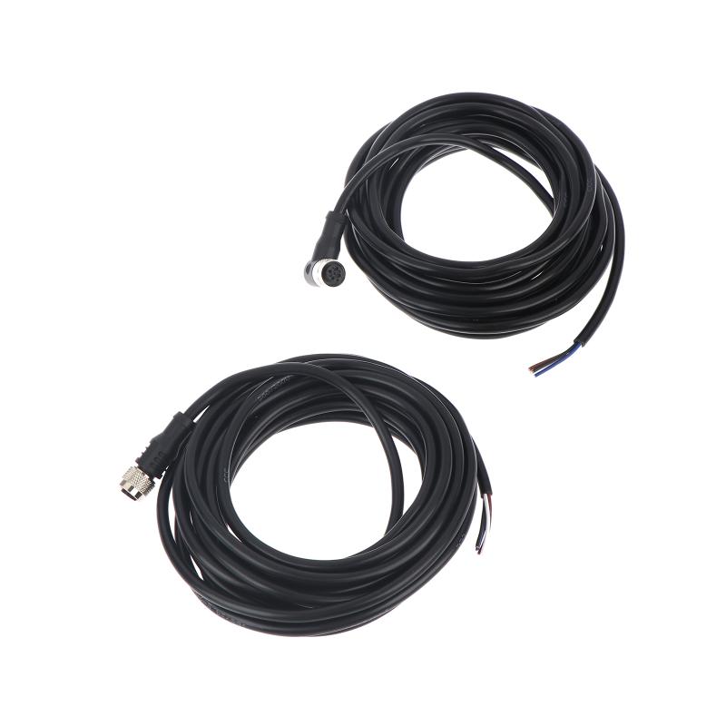 2/5Meters Aviation Plug Lead 4-pin Air Plug Cable With Straight Or Bend Female Head Used For M12 M18 Inductive Proximity Sensor
