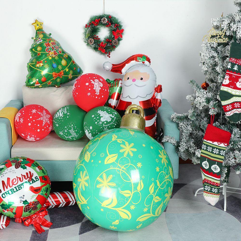 Bunte Hausdekoration Partywerkzeug Weihnachts-Außendekoration Dekorationsball Aufblasbarer Ball