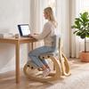 Ergonomic Kneeling Chair with Light Gray Rocking Backrest