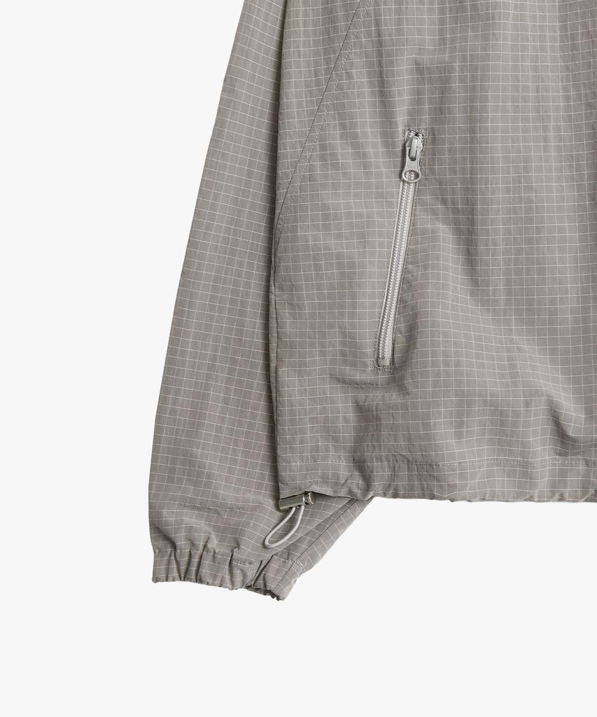 Riomeu Asymmetrical Curved Line Windbreaker Jacket_Gray : Radiant176