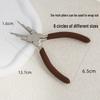 DIY Multifunctional Jewelry Pliers: Pointed Nose, Six-Section Wire Wrap, Double Round, Bead Pressing Pliers