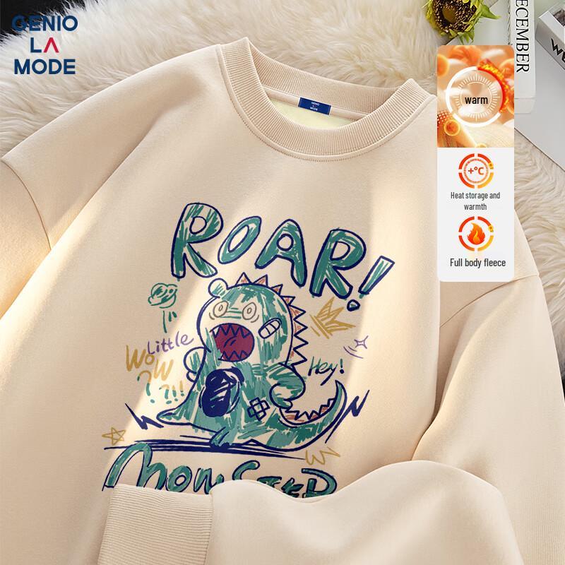 GENIOLAMODE Men's Warm Fleece-Lined Sweatshirt