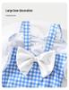 2026 Princess Plaid Quick-Dry One-Piece Swimsuit for Girls