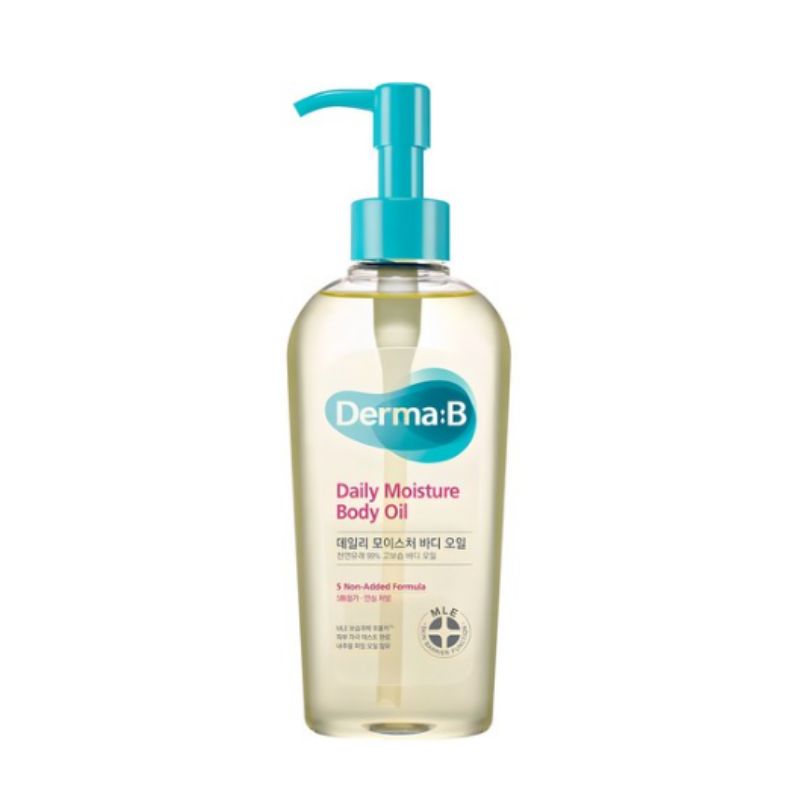 Derma:B Daily Moisture Body Oil Fresh Peach 200ml – Lightweight Nourishing Body Oil for Soft & Radiant Skin