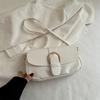 Retro simple small bag women's 2025 spring new trendy fashion messenger bag texture foreign style underarm small square bag