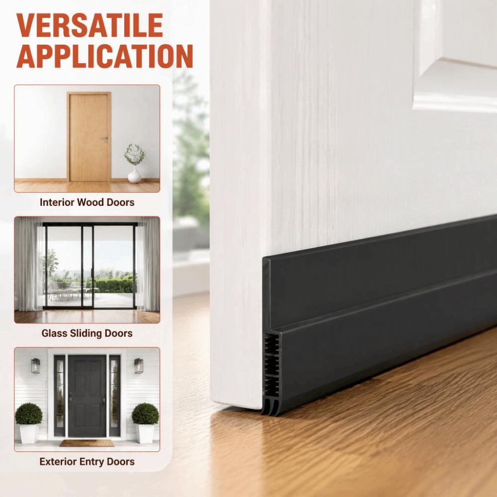 Silicone Draught Excluder Self-adhesive Weather Stripping Door Bottom Sealing Strip  Dorm