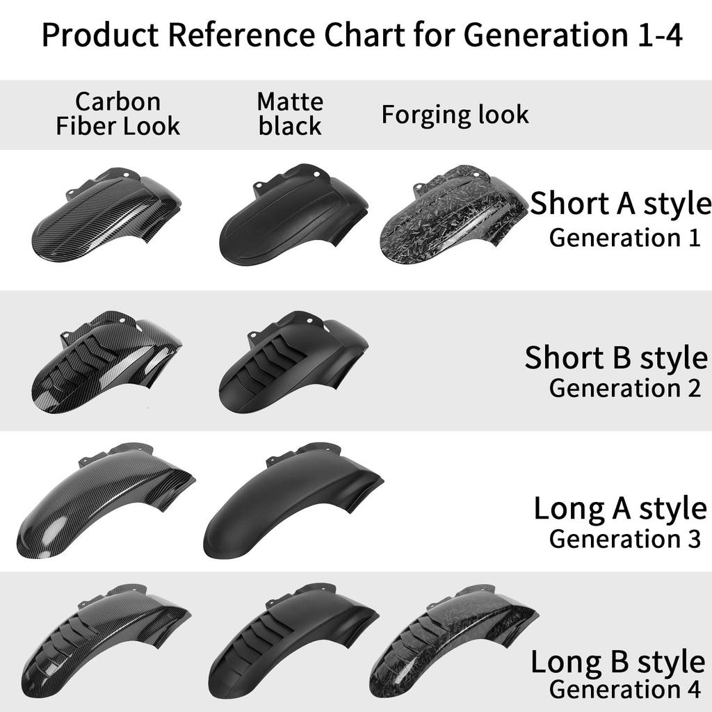 WOOGA Motorcycle Rear Wheel Fender Cover, Splash Guard Motorcycle Parts