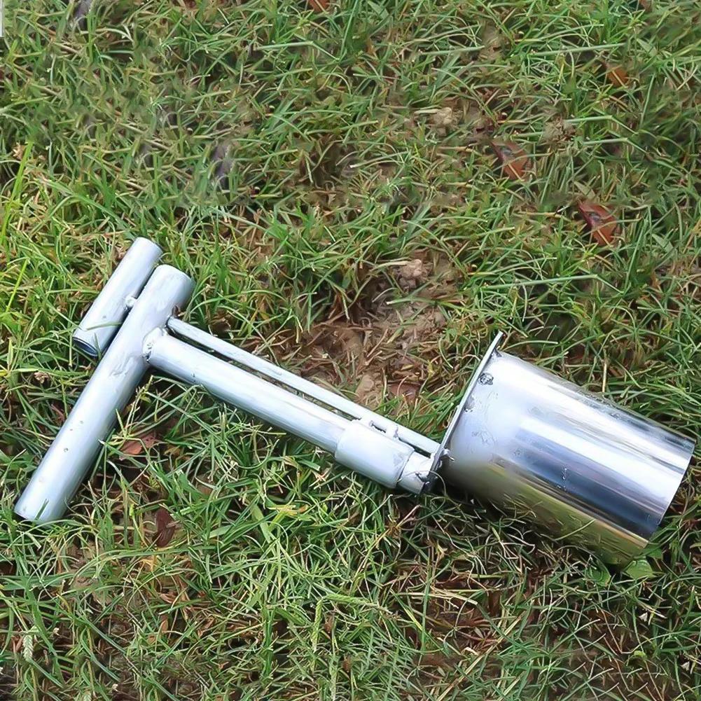 Plant And Fruit Tree Seedling Transplanter T-Handheld Seedlings Garden Barrel Digging Transplanter Planting Tool Soil Sampler