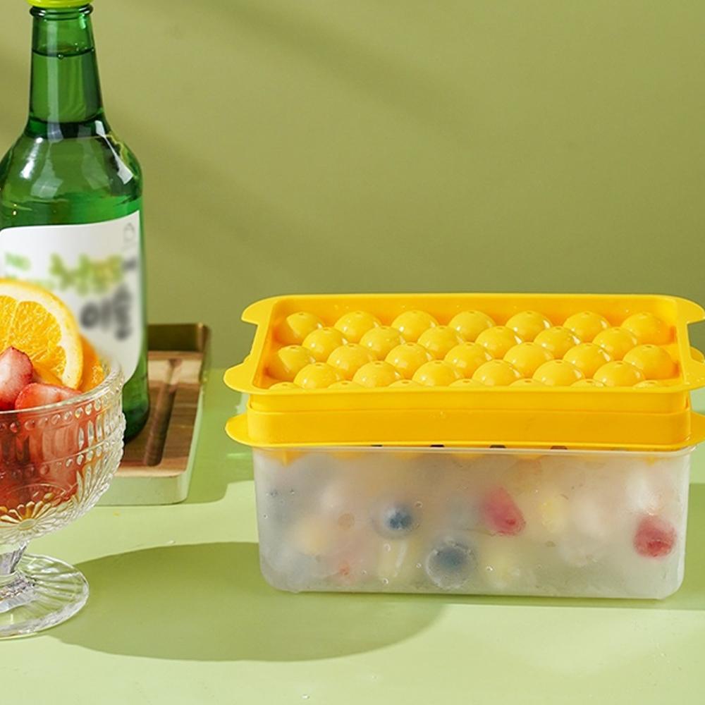 Food Grade Ice Cube Tray Set Large Capacity 3 Piece Design Easy Demoulding for Cocktails Coffee Juice High Low Temperature