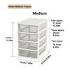 4/6Layers Medium Desktop Storage Box with Drawer Heightened Table Organizer Plastic Office Storage Cabinet  for Home Stationery