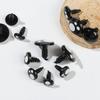100 Pcs 8/12/14Mm Kawaii Doll Eyes Cartoon Safety Eyes Nose Toy Teddy Bear Stuffed Toys Diy Snap Animal Puppet Doll Accessories