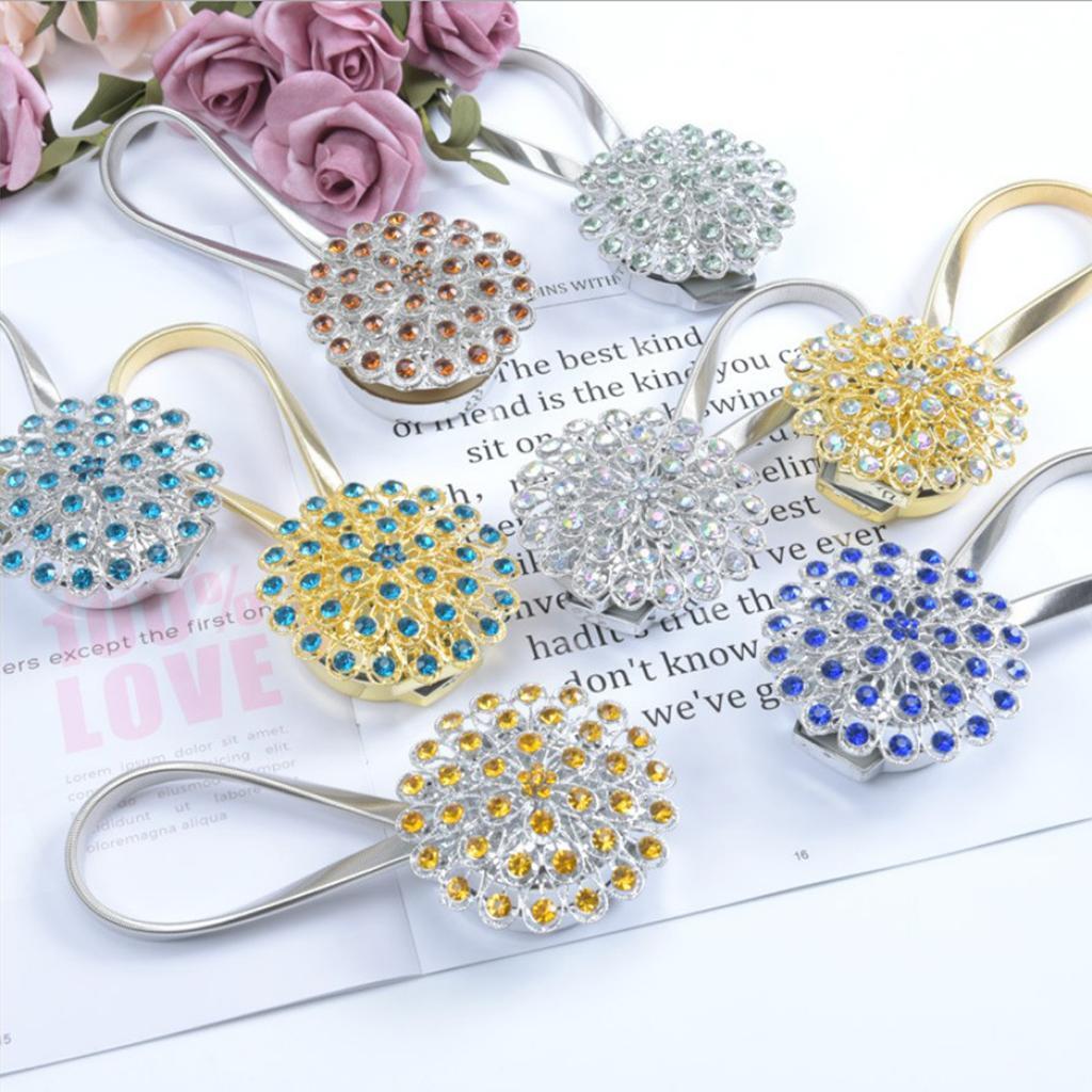 Curtain Tieback Magnetic Diamond Curtain Holdbacks Home Office Decoration