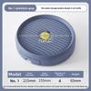 Flower pot bottom tray, flower box base, plastic thickened resin circular household drain pan, no wheel for draining water