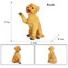 Oenux Kitty Dog Animals Model Action Figure Siamese Husky Pug Rottweiler Puppy Figurines PVC Cute Collection Toy Kids Gift