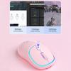 iMICE 7 4 Charging DPI Adjustable Buttons Type-C Luminescent Rechargeable Wireless Mouse 2.4G